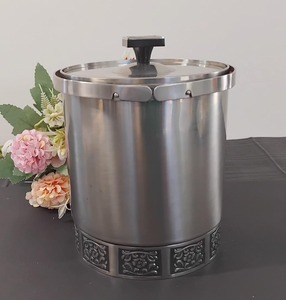 Seau à glace finition argentée de qualité supérieure, idéal pour la maison, les bars, les réceptions, le refroidissement des cocktails, les hôtels, les resorts, les clubs et les occasions spéciales - Product Image 5