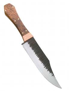 Herramienta Artesanal de Acero Forjado con Mango de Madera de Burl, Pieza Ejecutiva de Exhibición - Product Image 3