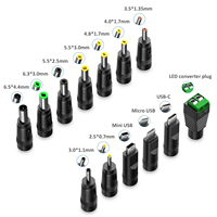 Câble d'alimentation universel USB vers DC 5V avec 13 embouts, câble de charge USB-DC pour routeur, lumière LED, mini ventilateur, haut-parleur et autres appareils 5V