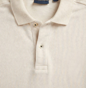 Camisa de Hombre Personalizada de Algodón Piqué, Color Caqui Sólido, Manga Corta, Corte Ajustado, Transpirable, Informal, para Golf, Tenis, Trabajo, Uniforme - Product Image 6