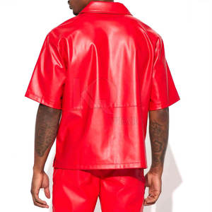 Chemises en cuir au design classique pour hommes, matière premium, tissu doux, idéales pour le bureau et les soirées. - Product Image 4