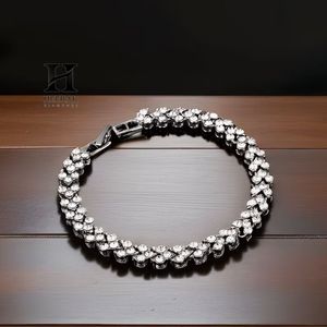Sparkling Multi-Row Diamond Link Bracelet, High-End Fashion Jewelry for <b>Men</b>/Women - Product Image 6