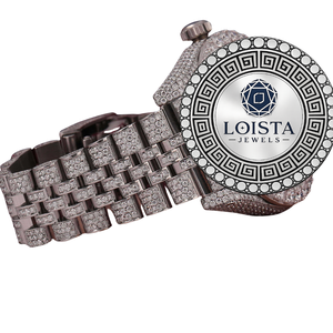 Montre de luxe en acier inoxydable sertie de diamants, style tendance, pour usage quotidien et clubbing, disponible au prix direct usine - Product Image 3