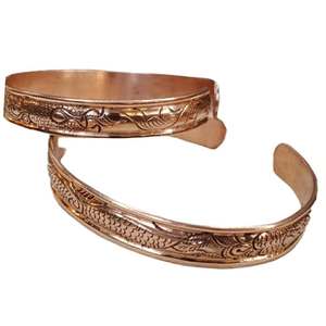 Asthamangal New Arrival Elegant and Stylish Seven Chakra Wide <b>Copper</b> Charm Religious <b>Bracelet</b> Handmade From Nepal for Women - Product Image 4