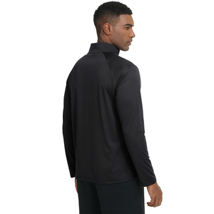 Camiseta Deportiva de Secado Rápido y Transpirable para Gimnasio, con Cierre de 3/4, Color Personalizable, Manga Larga, Cuello Alto, para Hombre - Product Image 4