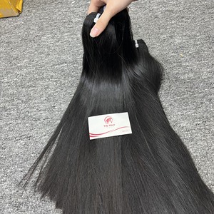 Cheveux vietnamiens couleur naturelle cheveux meilleur prix de gros os droite aligné cuticule Extensions de cheveux vierges - Product Image 1
