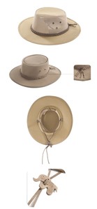 Cricket Hats Outdoor Sun Hat for <b>Men</b> 50+ UPF Protection Safari <b>Cap</b> mesh breathable waterproof <b>flat</b> top Wide Brim Cricket Hats - Product Image 6