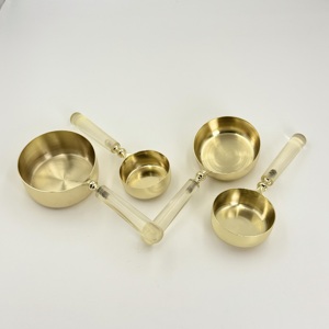 Juego de Cucharas Medidoras de Café Ecológicas, Cuchara Medidora de Acero Inoxidable con Mango de Resina, Cuchara Medidora a Prueba de Fugas para Uso Doméstico - Product Image 4