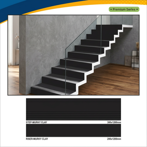 Azulejos de Porcelana de Lujo de 200x1200 mm, Antideslizantes, Semi-Mate, para Escaleras Exteriores Rústicas, con Textura de Imitación Piedra - Product Image 3