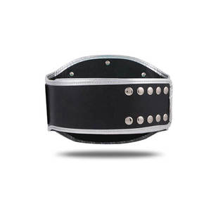 Cinturón Deportivo de Lucha Libre GLOWING NEON INDUSTRY Gn400 de Cuero PU con Placas Plateadas y Correa Negra Unisex - Product Image 3