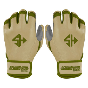 Guantes de Bateo de Béisbol Personalizados de Alta Calidad, Palma de Cuero de Doble Capa, Costuras Duraderas, Guantes de Softbol para Adultos, Venta al Por Mayor - Product Image 1