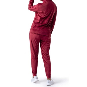 Conjunto Deportivo de Dos Piezas para Mujer, Sudadera Corta de Manga Larga, Pantalones Jogger Largos Ajustados con Abertura, Transpirable, Fácil y Perfecto - Product Image 2