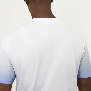 Camiseta Casual de Cuello Redondo Personalizada de Seda/Algodón para Hombre, Ropa de Verano, Fabricante, Tejido Liso, Lavado Regular, Ajuste Rápido - Product Image 6