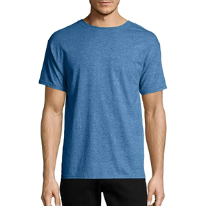 T-shirt pour homme bleu royal à manches courtes, col rond, 100% coton, coupe classique, jersey décontracté, couleur unie, design simple - Product Image 5