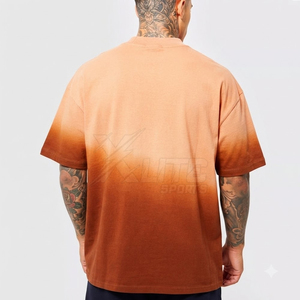 T-shirt Homme Oversize Col Rond en Coton Épais Respirant Séchage Rapide Coupe Ample Manches Courtes Haut de Gamme Quotidien Tendance - Product Image 2