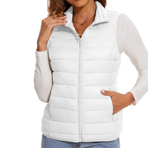 Chaleco Acolchado Impermeable y Cómodo con Cuello Alto Personalizado para Mujer, Chaleco Acolchado Transpirable con Logotipo Personalizado para Mujer, Ropa de Invierno para Exteriores - Product Image 6