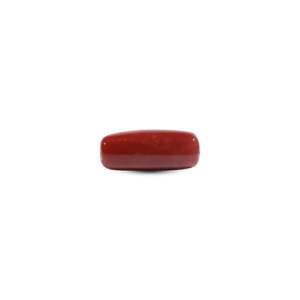 Lot de pierres précieuses synthétiques de corail rouge ovales de haute qualité, 9,9 carats, pour la fabrication de bijoux - Product Image 2