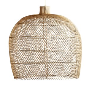 Handcrafted Eco-Friendly Coastal Industrial Lamp <b>Covers</b> Classic Modern Rustic Rattan Lamp Shades for Indoor Home Decoration - Product Image 4