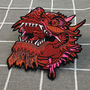 High Quality Round Embroidery Patch Art Iron On Sew On Clothing <b>Applique</b> Badge No Minimum Wholesale Factory Supply - Product Image 6