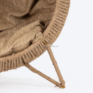 เบาะนั่งเก้าอี้สุนัขแมวทอมือของผู้หญิงเบาะปอกระเจาโครงเหล็กที่แข็งแรงสำหรับฤดูใบไม้ผลิ - Product Image 6