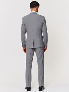 Costume 3 pièces pour homme, blazer, gilet et pantalon en laine infroissable, confortable pour le bureau et les réunions, idéal pour les mariages. - Product Image 1