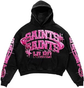 OEM Custom Hoodie and Sweatpants <b>Set</b> <b>Sweat</b> suit custom Manufacturer Boxy Fleece Baggy Cotton Blank Oversized Tracksuit - Product Image 3