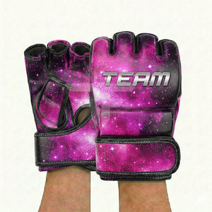 Gants de boxe pour adultes et enfants en cuir PU, logo personnalisé, gants d'entraînement MMA pour arts martiaux et fitness - Product Image 2