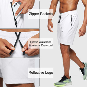 Shorts de jogging personnalisés pour hommes, impression par transfert thermique, polyester/coton extensible, séchage rapide, pour boxe et arts martiaux. - Product Image 5