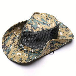 Sombrero de Pescador Táctico de Camuflaje de Mezclilla Personalizado de Alta Calidad 2026, el Mejor Sombrero de Camuflaje Oxford Personalizado con Diseño Argyle - Product Image 2