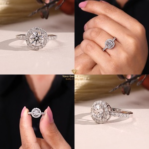 Bague pour femme en or massif 14 carats avec diamant CVD de laboratoire de 1,00 carat, taille brillant rond, couleur D, clarté VVS2, certifié IGI – Cadeau mémorable - Product Image 5