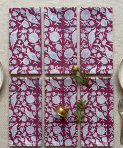 Servilletas Cuadradas de Algodón 100% Suave con Estampado a Mano, Artesanales Indias, Ecológicas, Reutilizables, de Lujo para Bodas, Venta al Por Mayor - Product Image 6