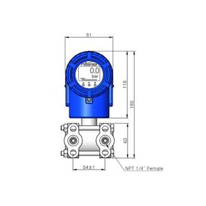 [Allsensor] Transmisor de Presión Diferencial Inteligente P603 4-20mA HART Silicio Monocristalino Certificado IECEx KGS - Product Image 2