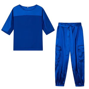 Conjunto Casual de Dos Piezas para Mujer, Estilo Europeo Americano, Nuevo Modelo 2024, Tejido de Punto, Manga Larga, Capucha, Top Corto, Transpirable - Product Image 5