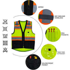 เสื้อแจ็คเก็ตสไตล์สตรีทสำหรับผู้ชาย แขนยาว ระบายอากาศได้ดี ผลิตจากโพลีเอสเตอร์ ใช้เป็นเสื้อกั๊กนิรภัยได้ - Product Image 2