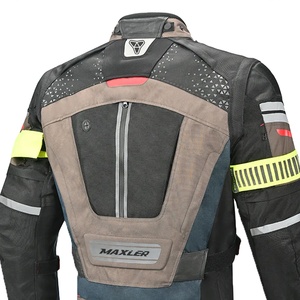 Veste de tourisme longue et résistante avec rembourrage anti-impact homologué CE, veste de tourisme longue en textile pour hommes, fabricant d'usine, export - Product Image 4
