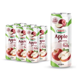 Sản phẩm hàng đầu hợp thời trang OEM ODM mềm uống nước táo với bột giấy đóng hộp 320ml nhà phân phối nawon tại Việt Nam GMP ISO Halal mẫu miễn phí - Product Image 1
