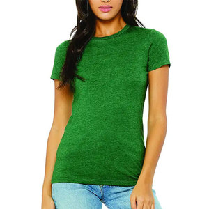Nouveau T-shirt décontracté en coton doux uni pour femme, haut léger en coton de qualité supérieure pour femme, col rond tendance pour femme - Product Image 2