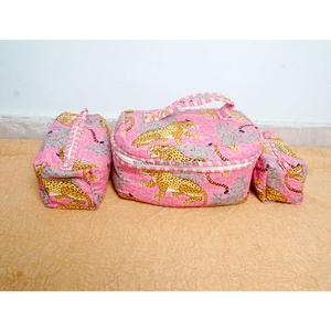 New Arrival Wholesale Handcrafted Tassel Printed 100% Cotton Zipper Closure <b>Small</b> Lightweight Multi-Function Eco-Friendly Case - Product Image 1