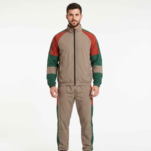 Wholesale Custom Printed Vintage Breathable 2-in-1 <b>Jacket</b> Hoodies Jogger Sets <b>Reflective</b> Nylon Tech Training Jogging Windbreaker - Product Image 5