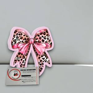 Plaque magnétique réutilisable en acrylique pour extensions de cils, motif tendance rose guépard, nœud, cœur, papillon, fleur, diamant - Product Image 4