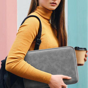 Luxury Genuine Leather Tablet Case Top Quality zipper Wallet Laptop <b>Bag</b> Real Leather Cover for Laptop Sleeve with Zipper Closure - Product Image 3