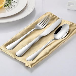 Set di posate in acciaio inossidabile da 49 pezzi per 8 persone con coltelli da bistecca e organizer, utensili da cucina per la casa - Product Image 1
