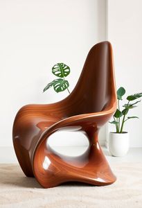 Escultura Moderna Hecha a Mano de Madera para Mesa, Inspirada en la Naturaleza, Pieza de Arte Decorativa Irregular para Interiores, Decoración para Comedor y Hogar - Product Image 3