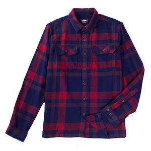 Wholesale Men's Autumn <b>Flannel</b> Yarn Dyed Eco-Friendly Anti-Wrinkle Breathable Outerwear Long-Sleeve 100% Cotton Shirt <b>Jackets</b> - Product Image 1