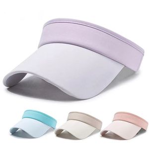Casquettes de sport en coton OEM en gros, visières de course, de pêche et de plein air, protection solaire décontractée, visière vide, séchage rapide en polyester - Product Image 1