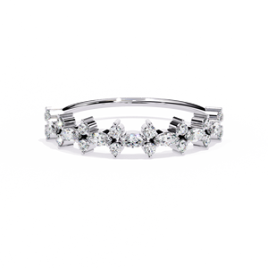 Pulsera de Diamantes de Platino, Corte Brillante Redondo, Diamantes Blancos Naturales Certificados por GIA, Joyería Clásica de Boda para Mujer - Product Image 1