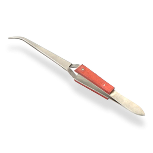 Pinzas Curvas en X Samroz para Extensión de Pestañas, Precisión Antiestática, Punta Suave, Acero Inoxidable Profesional, Agarre de Fibra para Volumen de Pestañas - Product Image 3