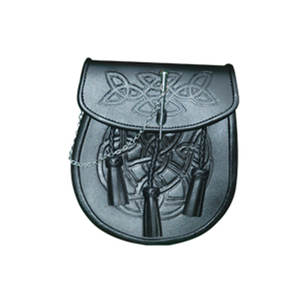 Nuevo Kilt Escocés Completo para Hombre con 3 Borlas, Material de Cuero y Cobre, Precio al por Mayor - Product Image 1