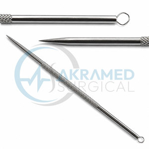 Extractor de Puntos Negros de Acero Inoxidable, Cuchillo para Acné de Doble Punta, Herramienta de Belleza para Eliminar Espinillas, Certificado CE ISO - Product Image 2