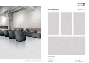 Carreaux de porcelaine de qualité supérieure, finition mate, 60x120cm, 600x1200mm, format 24x48, pour murs et sols intérieurs de luxe. - Product Image 4